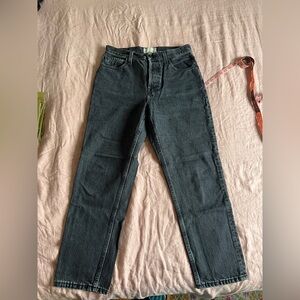 Everlane Washed Black Straight Leg Jeans